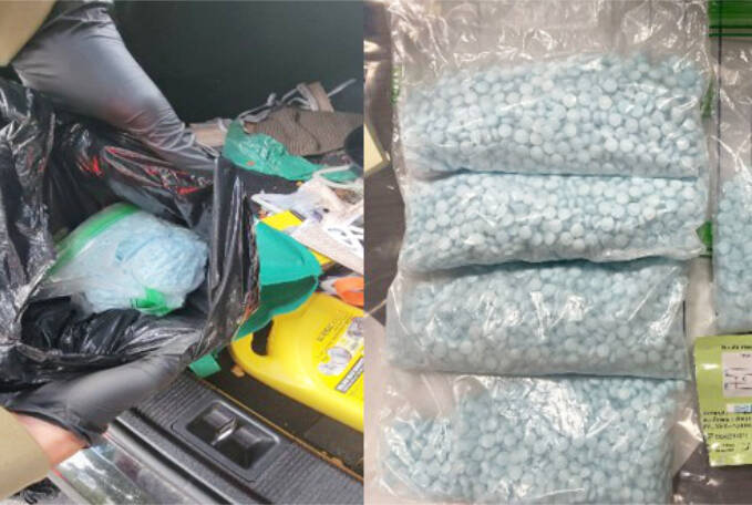 Pills seized by federal agents from Lamin Saho. COURTESY PHOTO, USDOJ