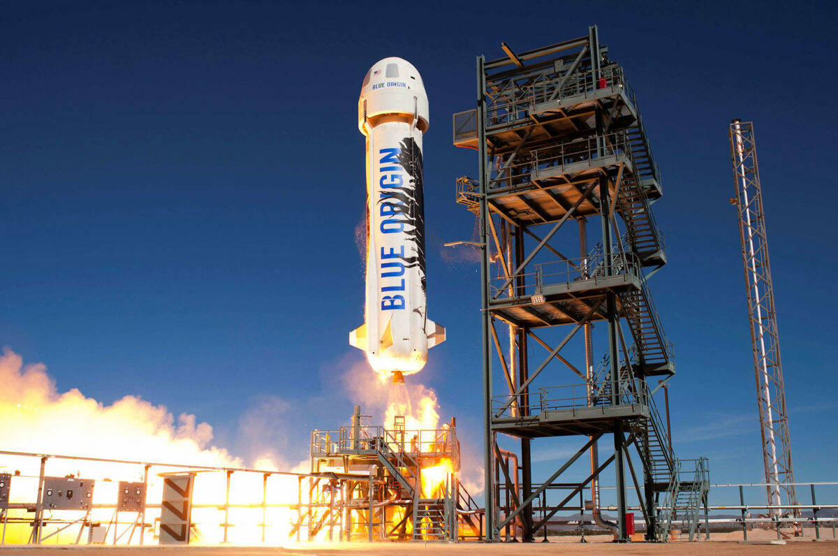 New Shepard rocket. COURTESY FILE PHOTO, Blue Origin