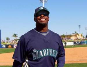 Ken Griffey smiles March 22 during the Mariners spring training camp in Peoria
