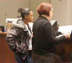 Zakeea Sykes with her appointed attorney Pam Studeman