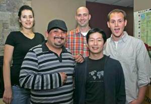 astle Bridge Winery held the third round of the “Laugh the Knights Away.” From left