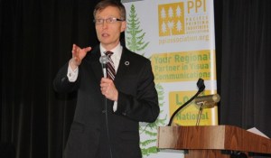 State Attorney General Rob McKenna speaks Friday