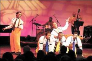 An all-Moe cast creates a swingin’ party in the Louis Jordan revue