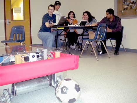 Kent-Meridian Robotics Team members Owen Meaker