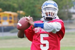 K-M quarterback David Jones is a threat with his rifle right arm and blazing speed. Jones and the Royals open the season on Friday