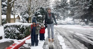 A snowstorm hit Kent in February 2011. Forecasts predict snow for this weekend