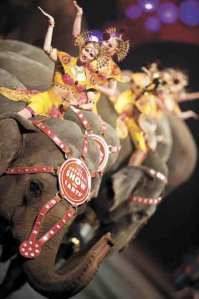 Elephants will be among the circus animals making their way to the ShoWare Center in a parade Wednesday.