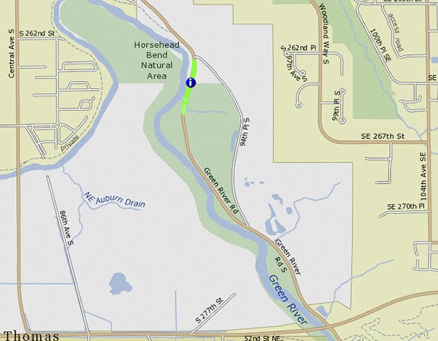 King County crews will close a portion of Green River Road South at 7 a.m. Aug. 14 to make temporary repairs to the roadway. A washout from flooding last spring damaged the roadway.