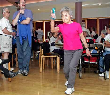 Kent’s Carpet Bowler Haru Hiranaka faced a Des Moines team during the league tournament at the Kent Senior Center.