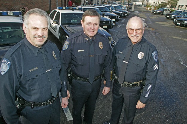 Kent Police veterans Wayne Himple (left)