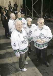 Kent Council members enjoyed the Jan. 2 opening of the ShoWare Center. They are (front row from left) Tim Clark