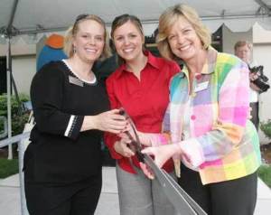 (From left to right) Kent Chamber of Commerce executive director Andrea Keikkala