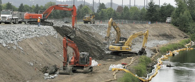 The city of Ken has several more Green River levee projects planned over the next couple of years similar to this one a few years ago near the Riverbend Golf Complex.