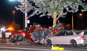 Two Des Moines women in a Kia sedan