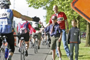 Bicyclists head through Kent during the 2011 Seattle to Portland Bicycle Classic. This year's ride is Saturday