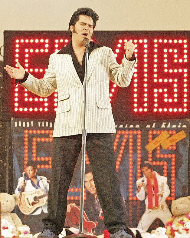 Danny Vernon's Illusion of Elvis filled the senior center Friday