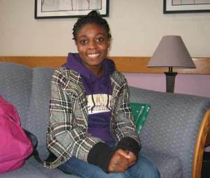 Kent-Meridian High School student Viliana Apollon is a native of Haiti. Apollon said the school she attended before moving to the United States was heavily damaged in the recent earthquake.