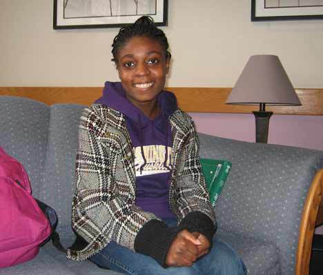 Kent-Meridian High School student Viliana Apollon is a native of Haiti. Apollon said the school she attended before moving to the United States was heavily damaged in the recent earthquake.