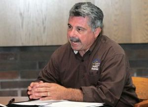 Kent Emergency Manager Dominic Marzano speaks to the Kent City Council Sept. 15 about evacuation routes and plans for the Green River Valley