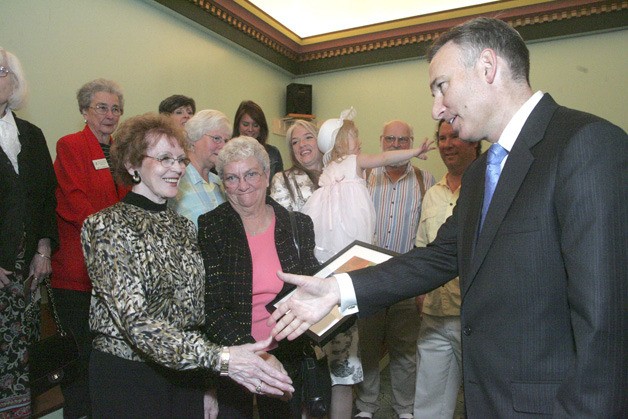 South King County Genealogical Society members Sylva Coppock