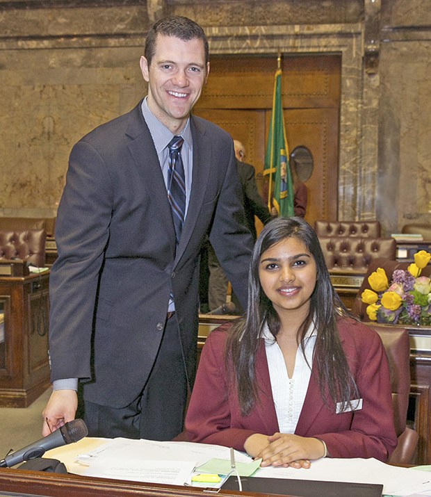 Sen. Joe Fain and Nihal Dhillon of Kent