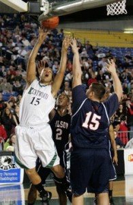 Jason Boyce goes to the basket during a playoff game against Wilson last season. Boyce