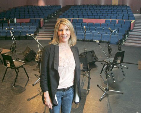 03/11/10 City of Kent Cultural Arts Administrative assistant Calleen Bidman at Kent-Meridian's Preforming Arts Center