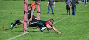 The Kent Crusaders boys team scores during its state title game.
