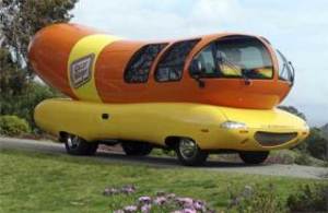 Here comes the Wienermobile!