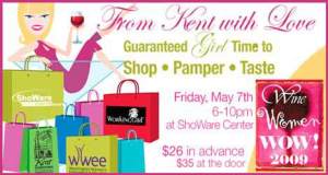 The poster for this year's Wine Women Wow! event