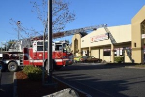 Firefighters respond to a fire at a restaurant in the 25400 block of 104 Avenue Southeast. Crews contained the kitchen fire. There were no injuries.