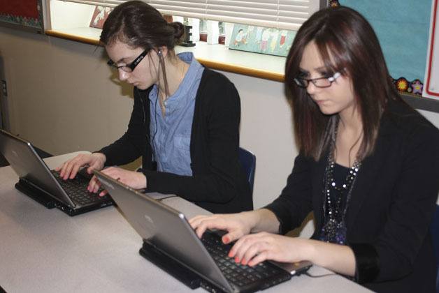 Kent-Meridian High School sophomores Renata Chebotarera