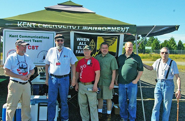 The KCST (Kent Communications Support Team) is composed of more than 25 amateur radio operators dedicated to providing emergency communications support for the city of Kent.
