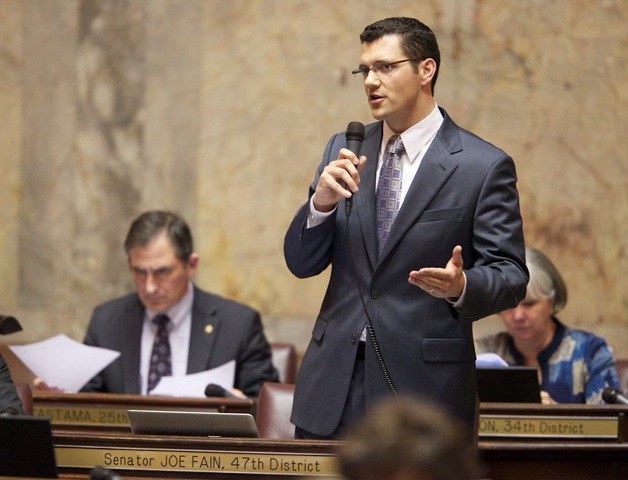 Among Sen. Joe Fain's achievements was securing more than $7 million for improvements to the Briscoe and Desimone levees along the Green River in Kent.