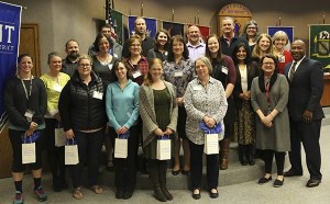 The Kent School Board on Feb. 24 recognized district staff members who received a National Board Certification.