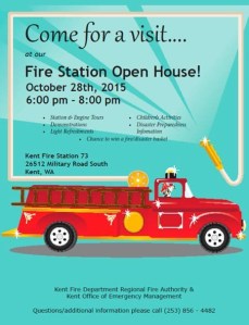 Check out Fire Station 73 and learn more about the Kent Fire Department Regional Fire Authority during an open house from 6-8 p.m. on Wednesday