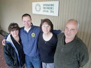 Local 286 teammates from left