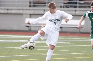 Kentwood’s Jared Fuller suffered a broken fibia and tibia in the final game of the season last year