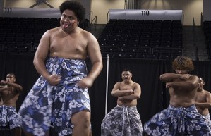 The Kent-Meridian Pacific Islander Club performs on stage during the You Me We festival last Friday.