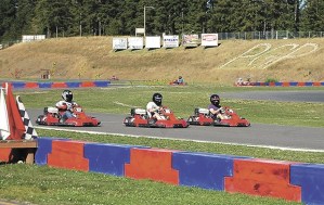 Racers take part in the second annual Machinists Union Local Lodge 751-F Karting Challenge at PGP Motorsports Park at Pacific Raceways in Kent. The event raised more than $14