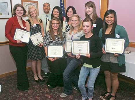 Kent Community Foundation 2010 Scholarship recipients