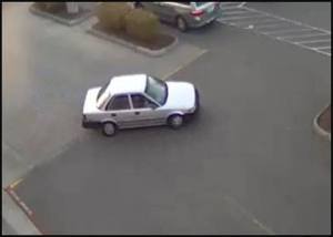 Authorities are searching for this white or silver Toyota Corolla in connection with the shooting outside the Target store Wednesday night.