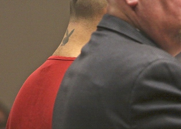 Nicolas Moreno pleads not guilty Thursday in Kent to three counts of first-degree assault for firing shots that injured people July 23 at a Kent car show. Judge Mary Roberts banned the media from shooting the faces of the six men charged in connection with the shootings.