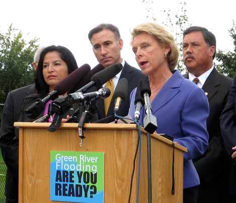 Gov. Christine Gregoire talks about flood preparation