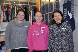 Giving back: From left: Beth Willey