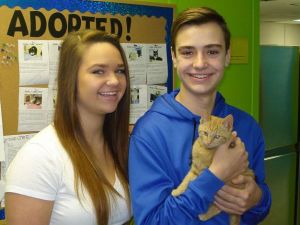 Natalie and Paul Delaurenti of Kent with Crookshanks
