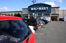 Federal Way Police shot and killed an armed man Thursday outside this Walmart store.