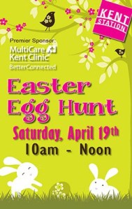 Kent Station will host a Easter egg hunt on Saturday