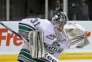 Seattle goalie Brandon Glover stopped 35 of 40 shots he faced