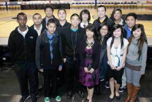 The Kent-Meridian students who participated in the Seattle Thunderbirds video contest included: Back row (left to right): Bhagjinder Singh